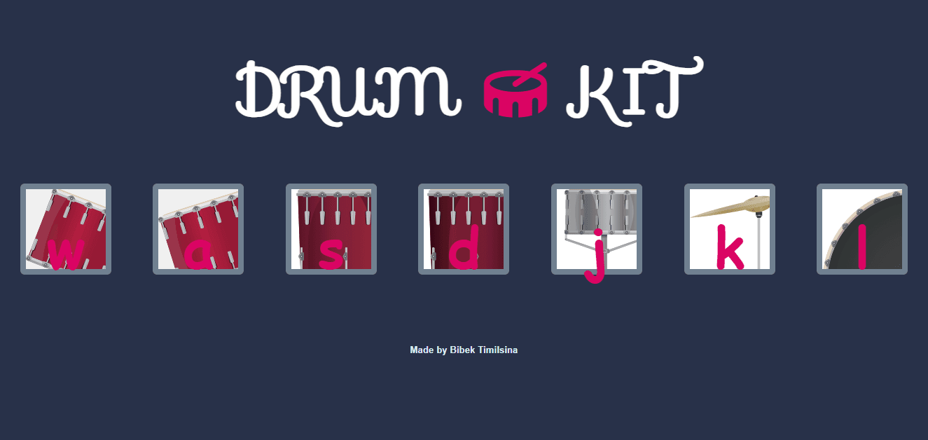 Screenshot of Drum Machine
